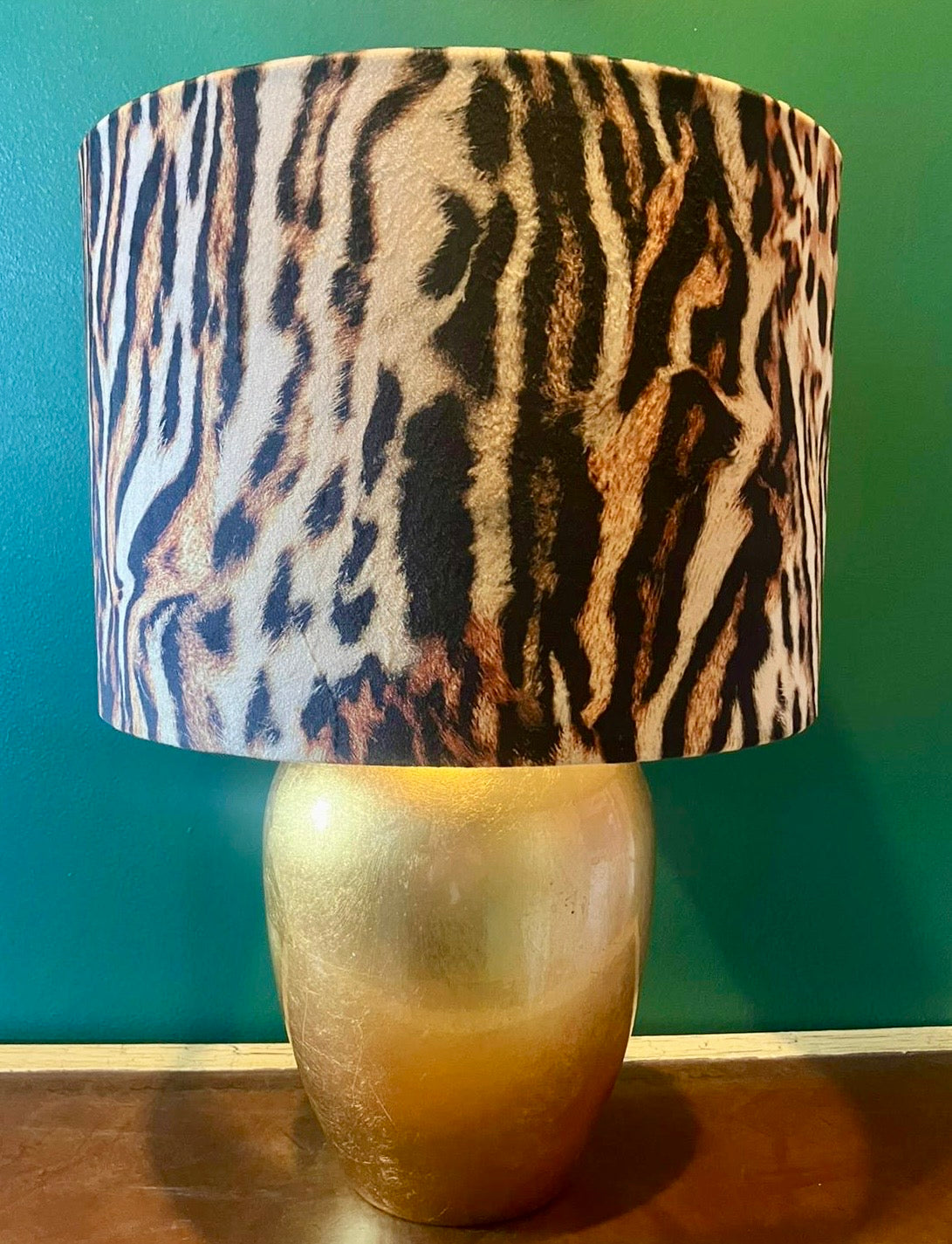 Tiger Print Lampshade