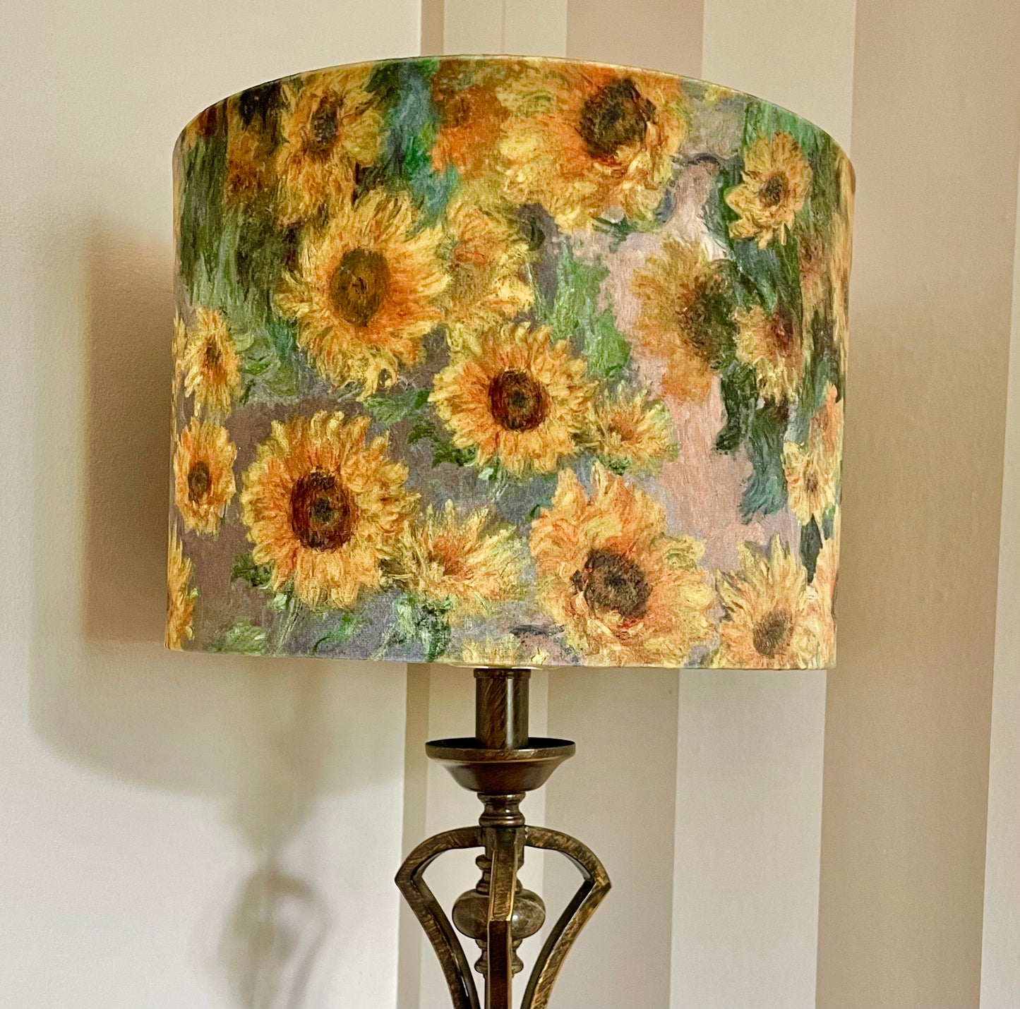 Sunflowers. Velvet Lampshade