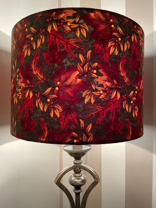 Autumn Leaves Velvet Lampshade